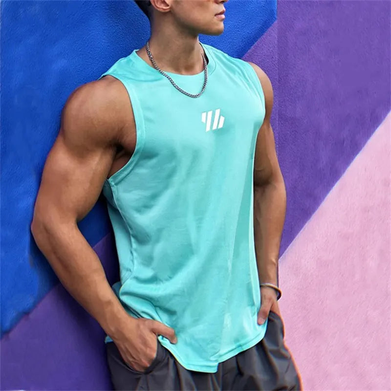 High Quality mesh Sleeveless Fitness Shirt