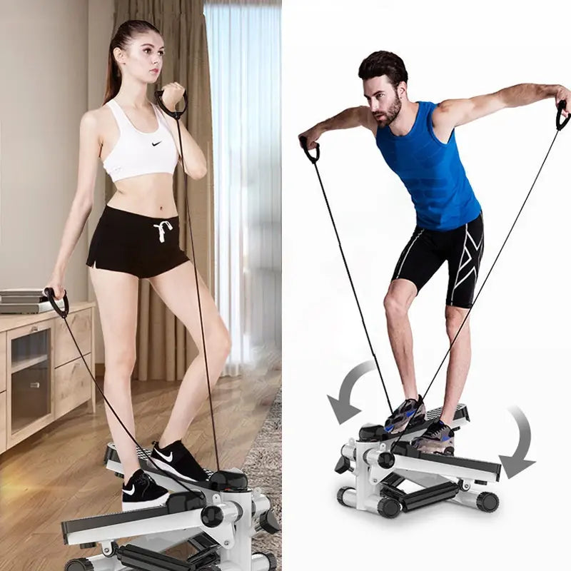 Bicycle Foldable Pedal Stepper Fitness Machine Slimming Treadmill Workout